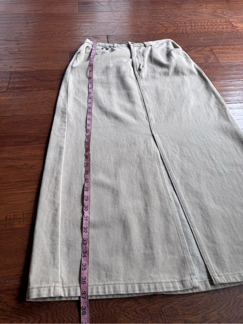 Eddie Bauer Tan Denim Long Skirt - Picture 12 of 12